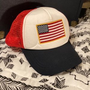 American flag Retro style Trucker cap